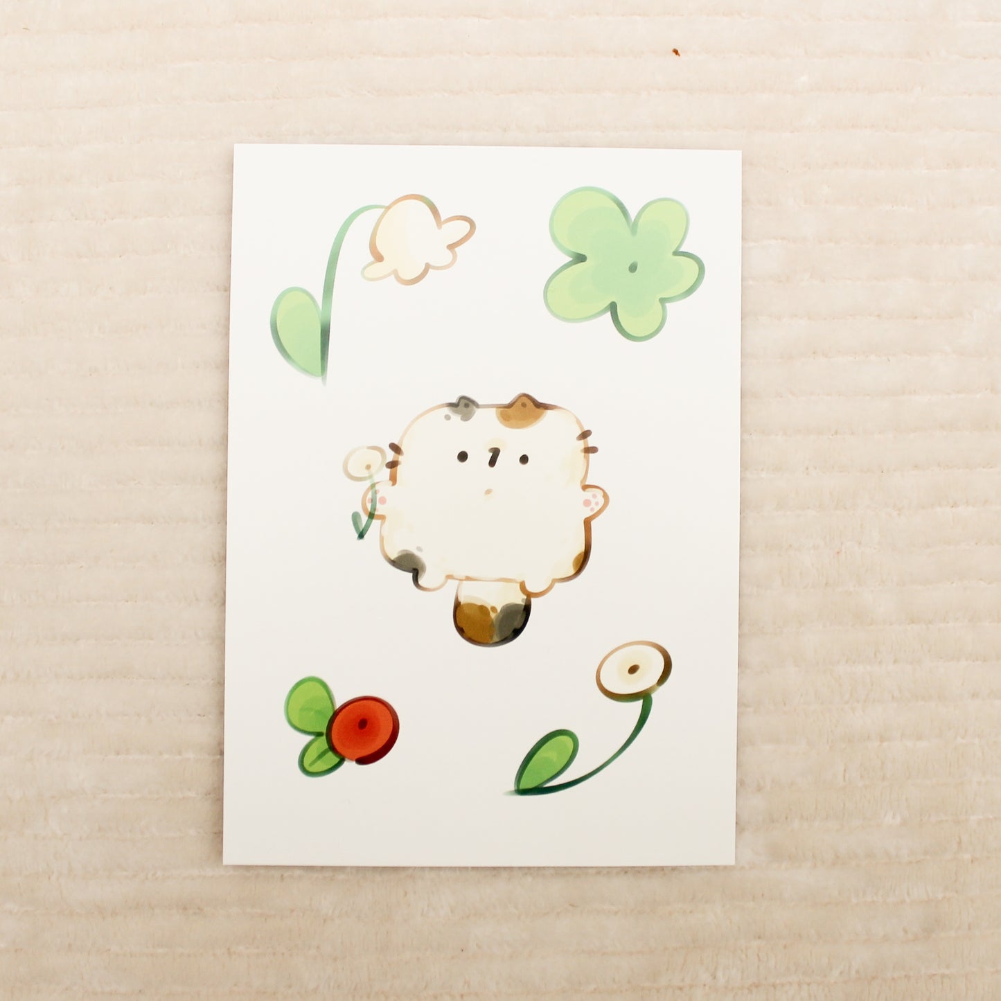 Floral chonks postcards