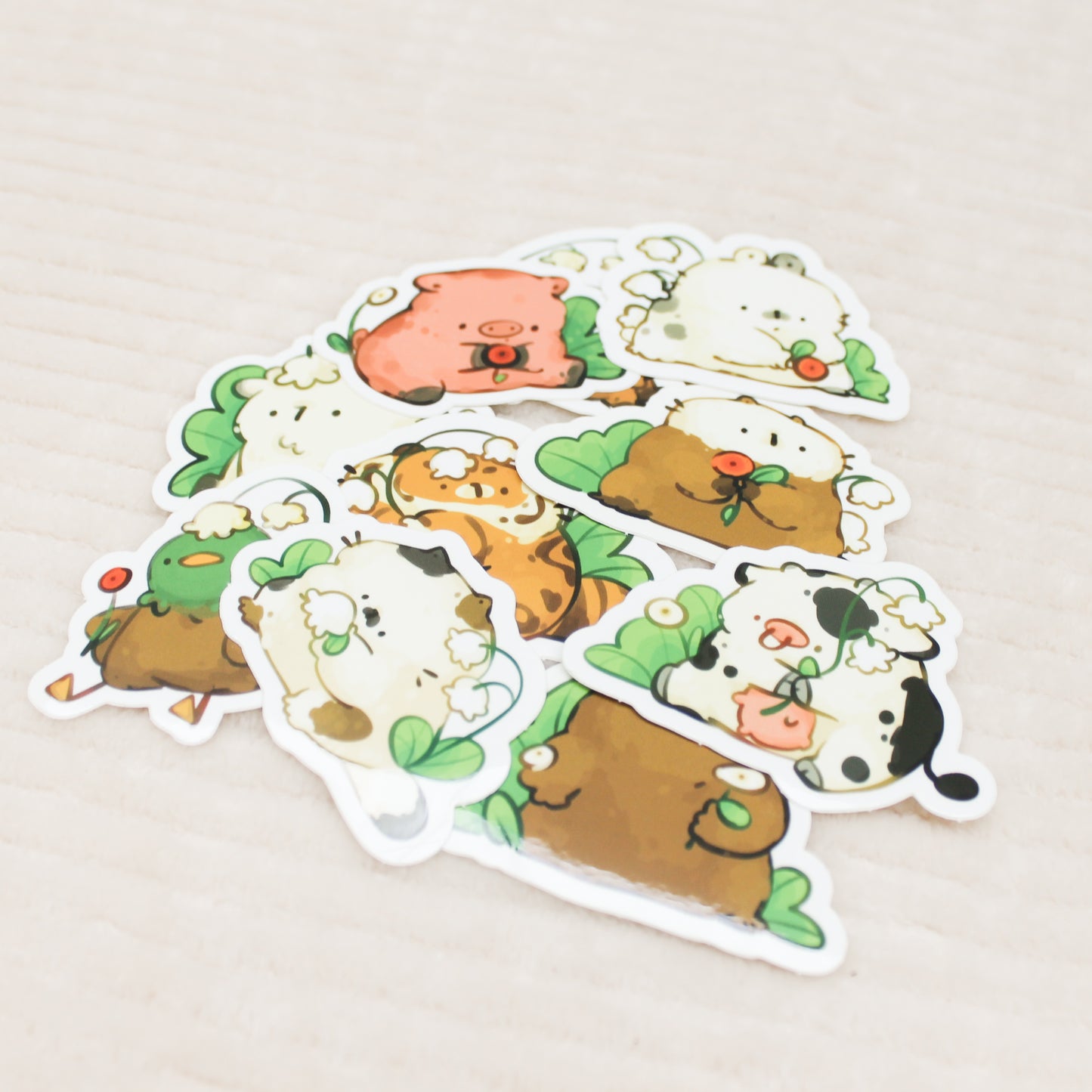 Floral Chonks Vinyl stickers