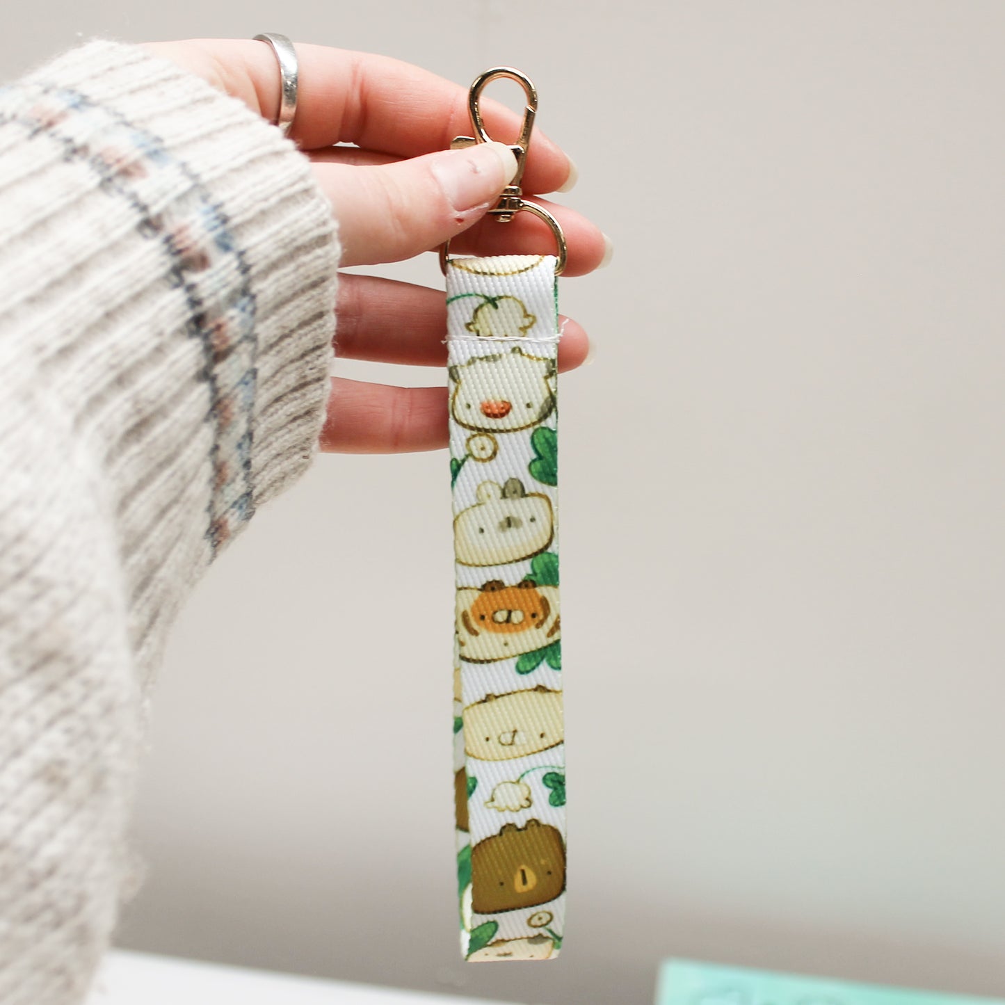 Floral Animals Wrist Lanyard