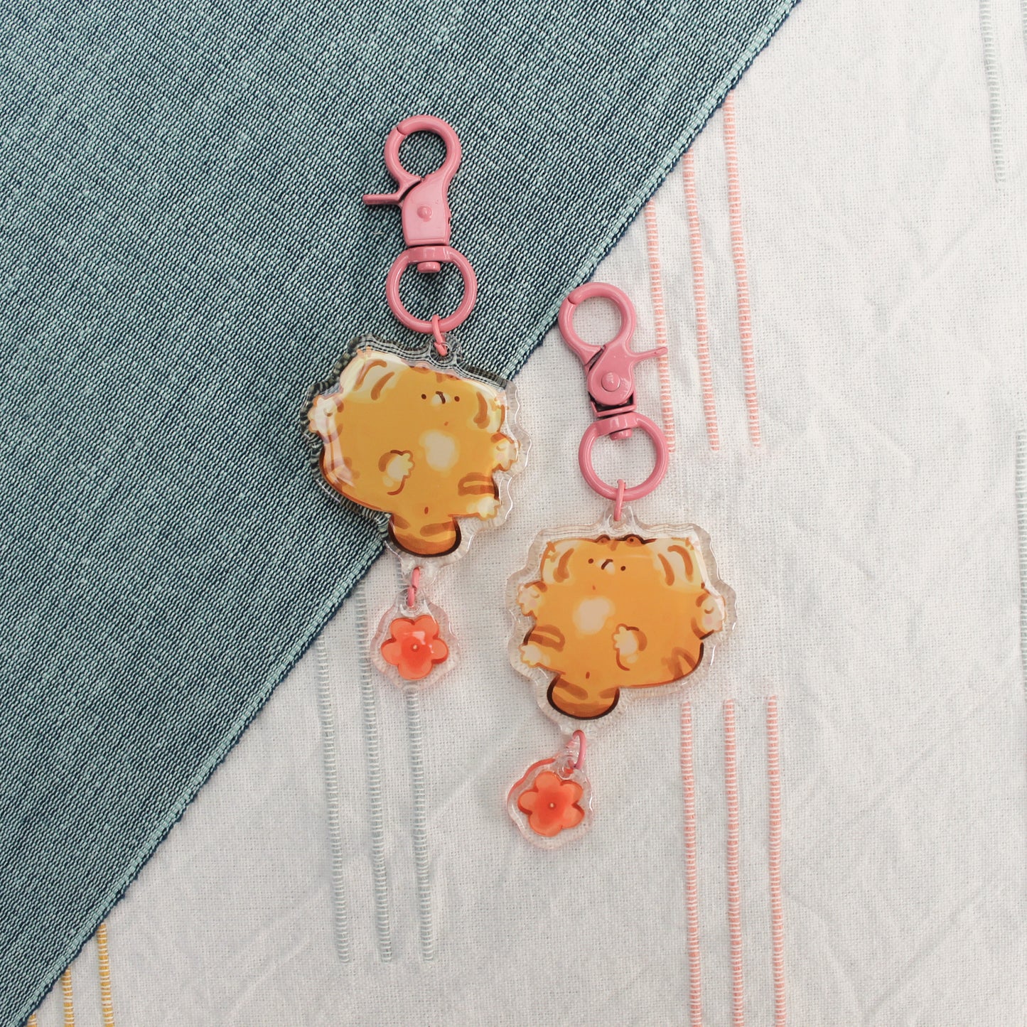 Linked Tiger keychain