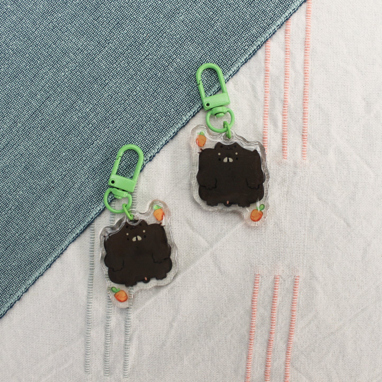 Marv the Bunny Keychain