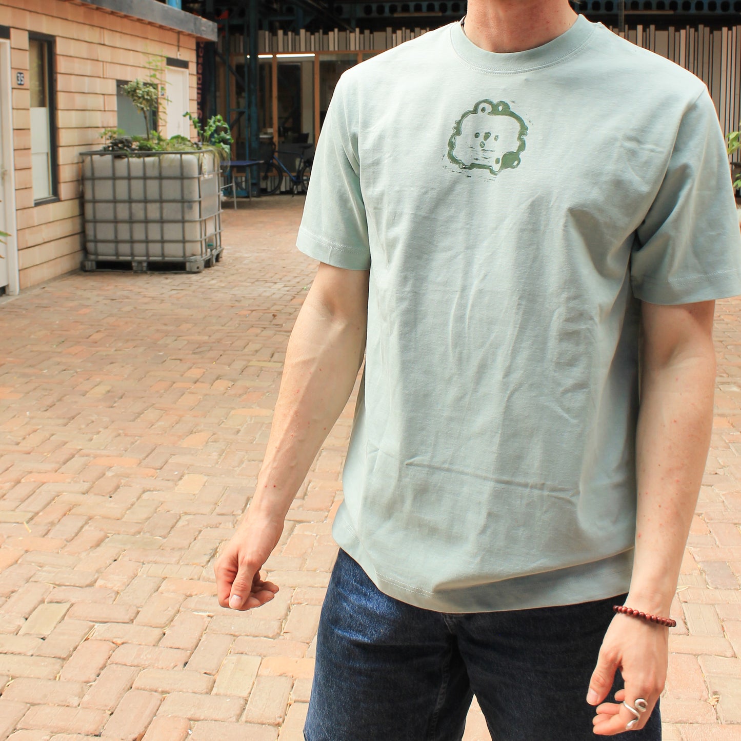 Floral Babies Lino Shirt Press 2