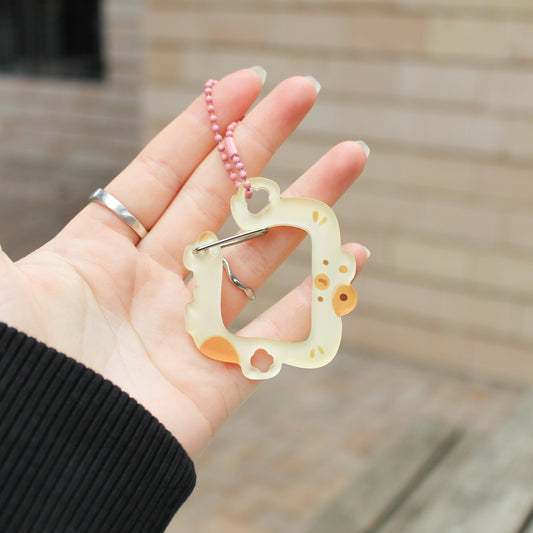 Wonky Chonky Bunny Carabiner