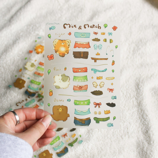 Mix & Match Stickersheet