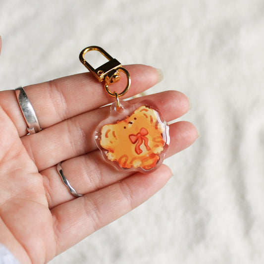 Tiger with a little Bow Keychain