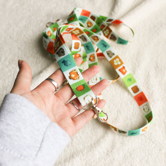 Square Cuties Neck Lanyard