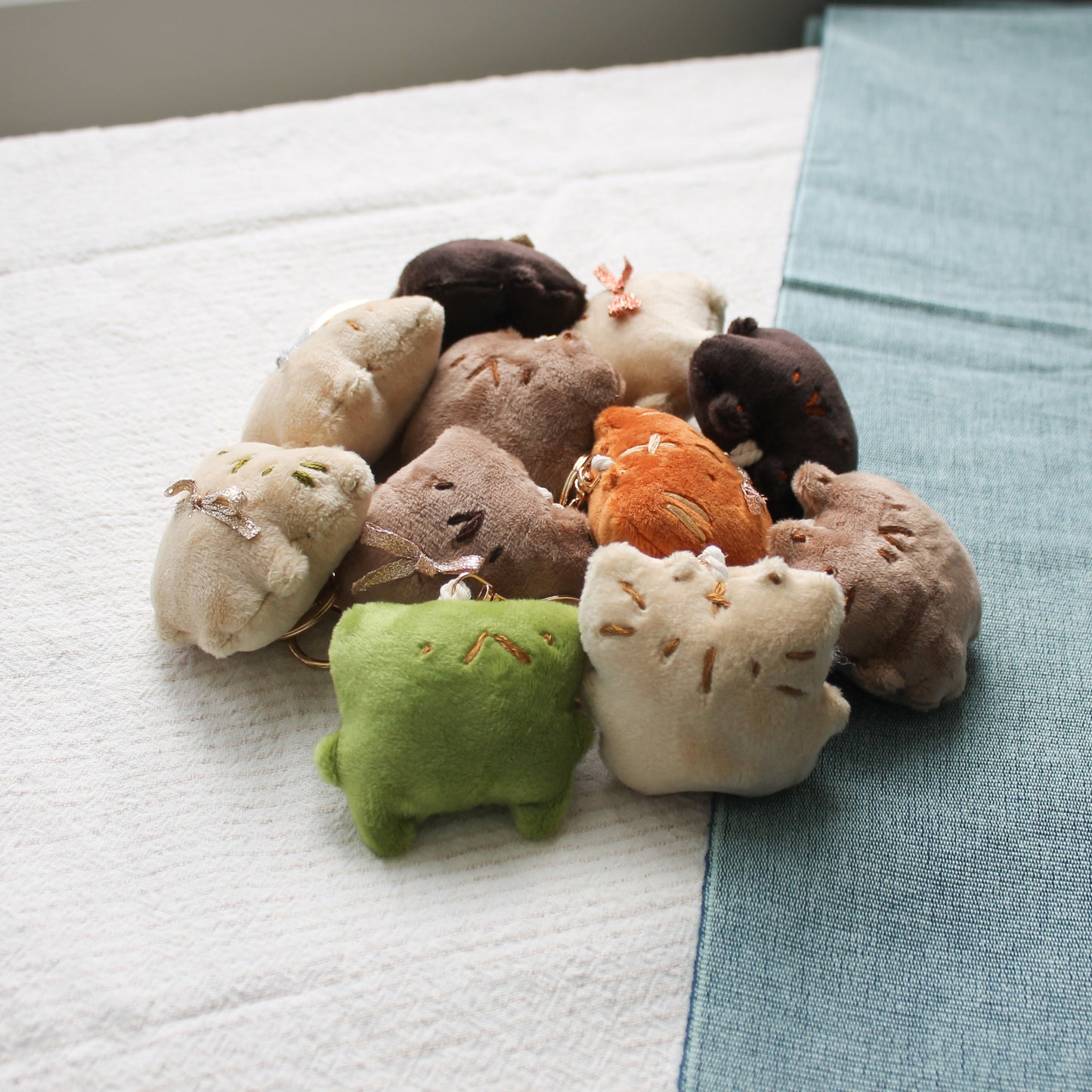 Handmade plush keychains