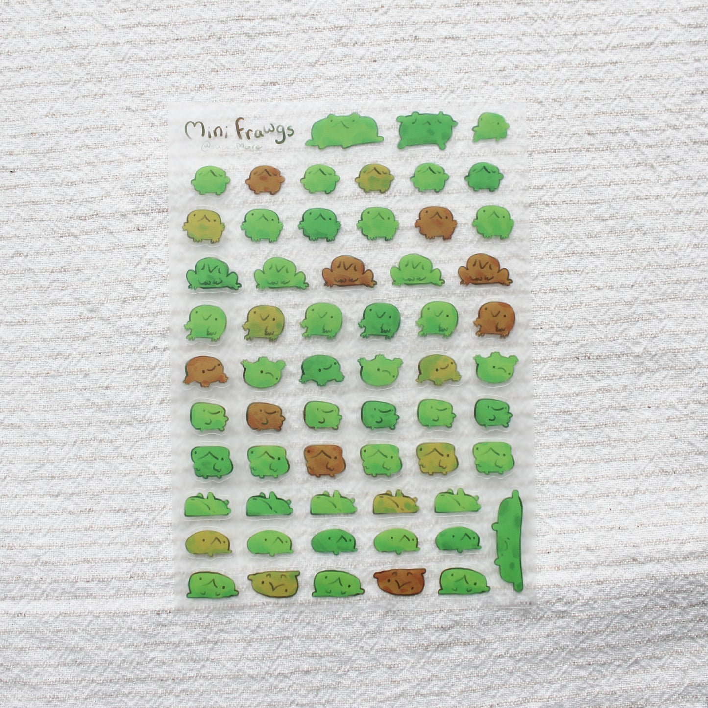 Mini Frawgs Planner Stickersheet