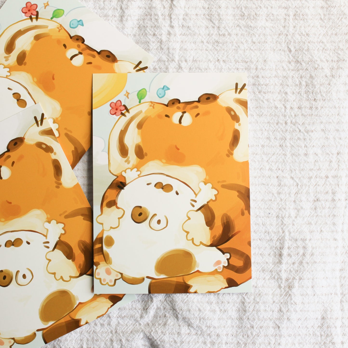 Tiger and Poko Postcard