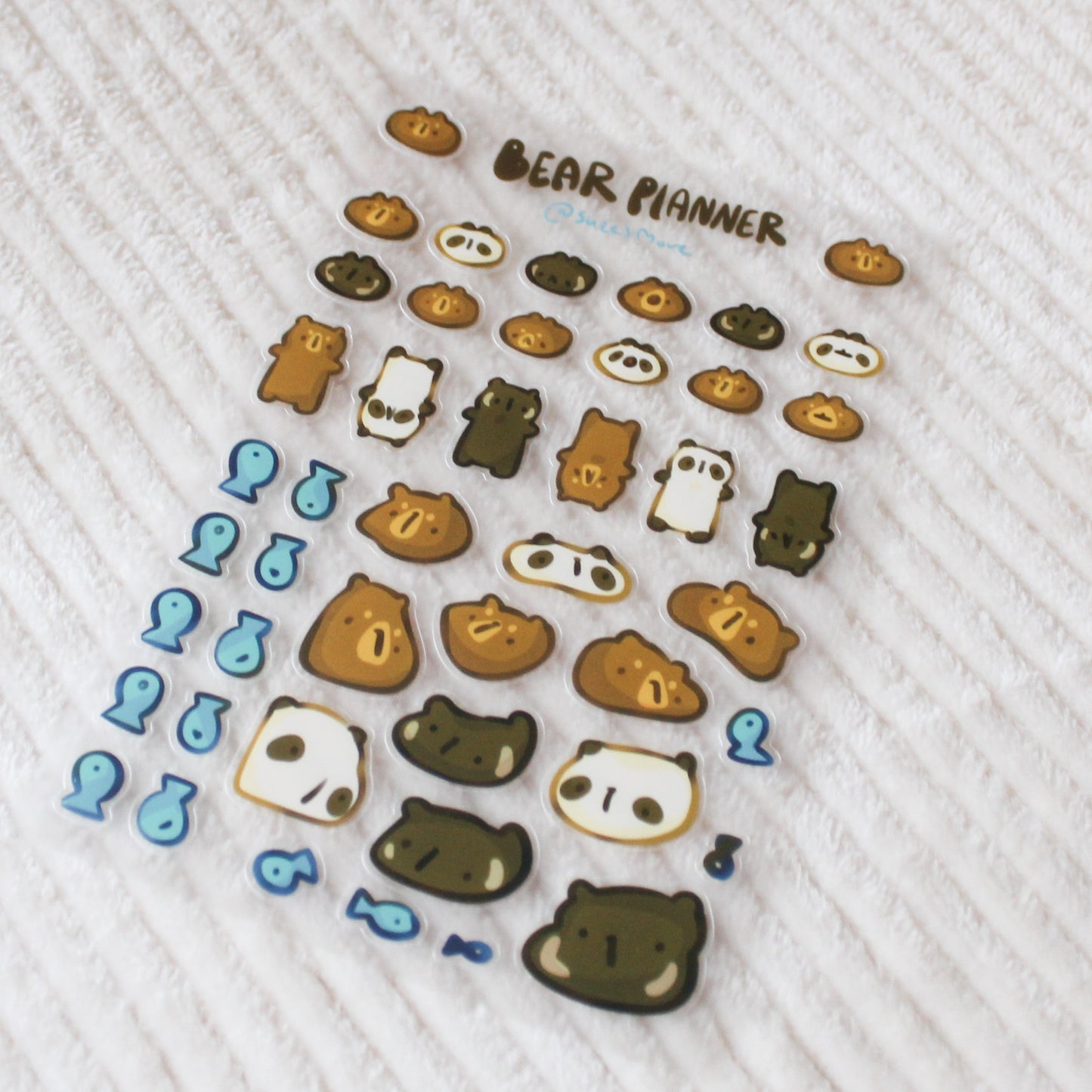 Bear Planner Stickersheet