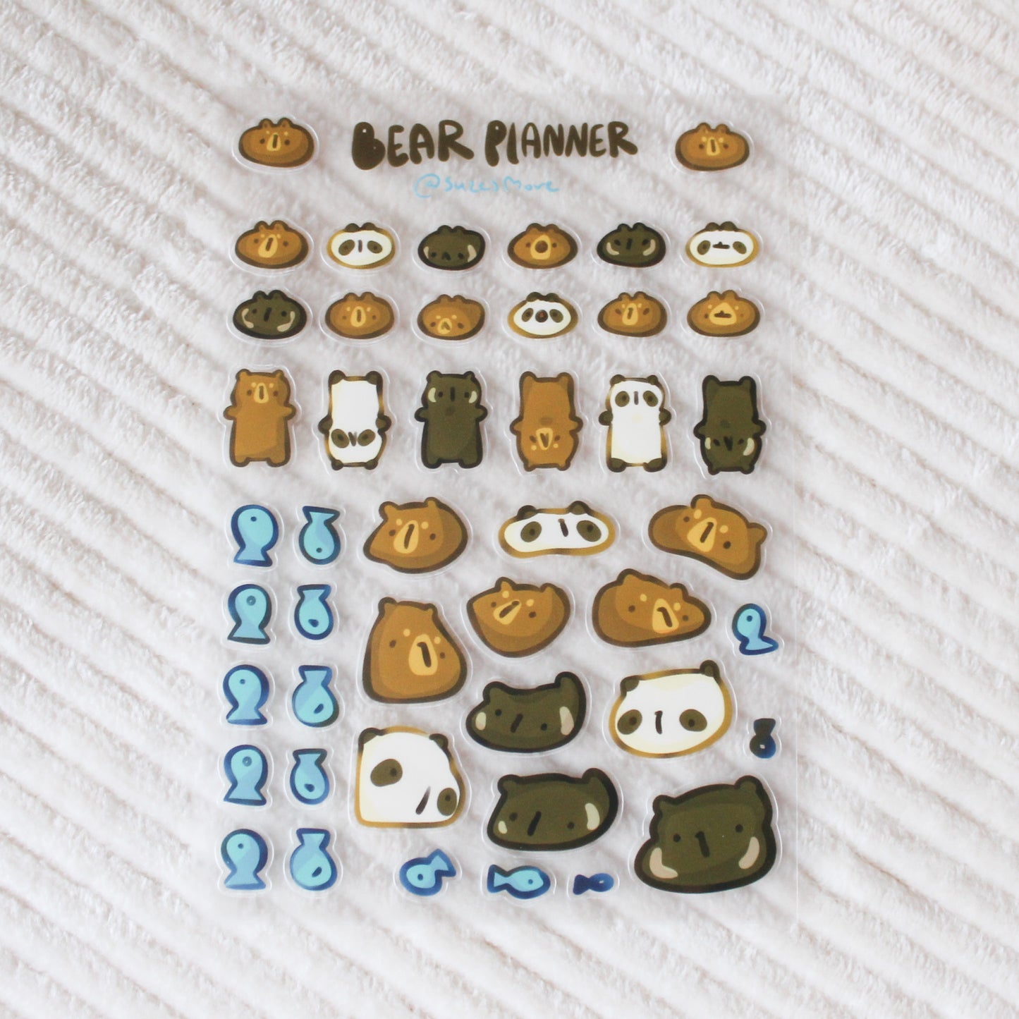 Bear Planner Stickersheet