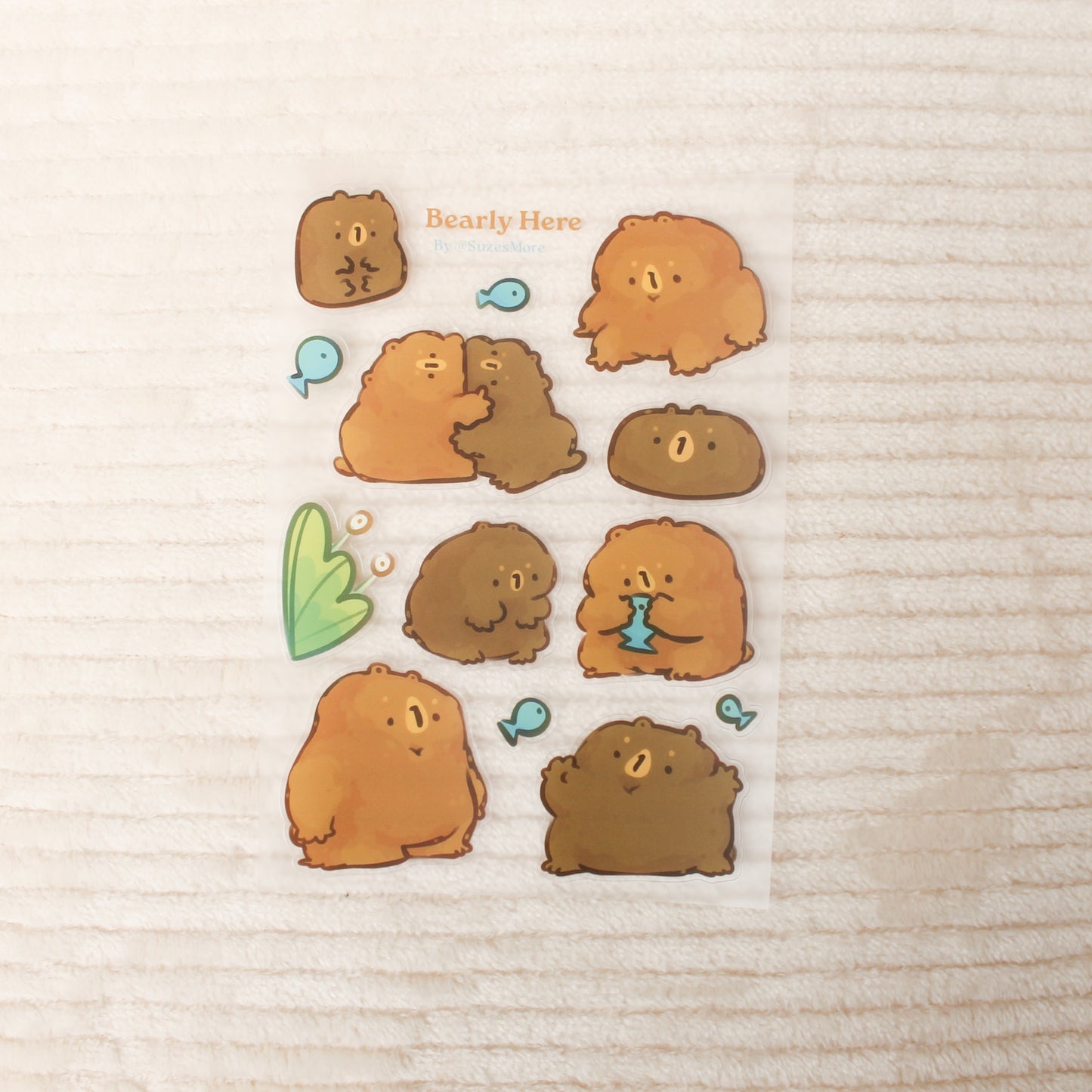 Bearly here Stickersheet
