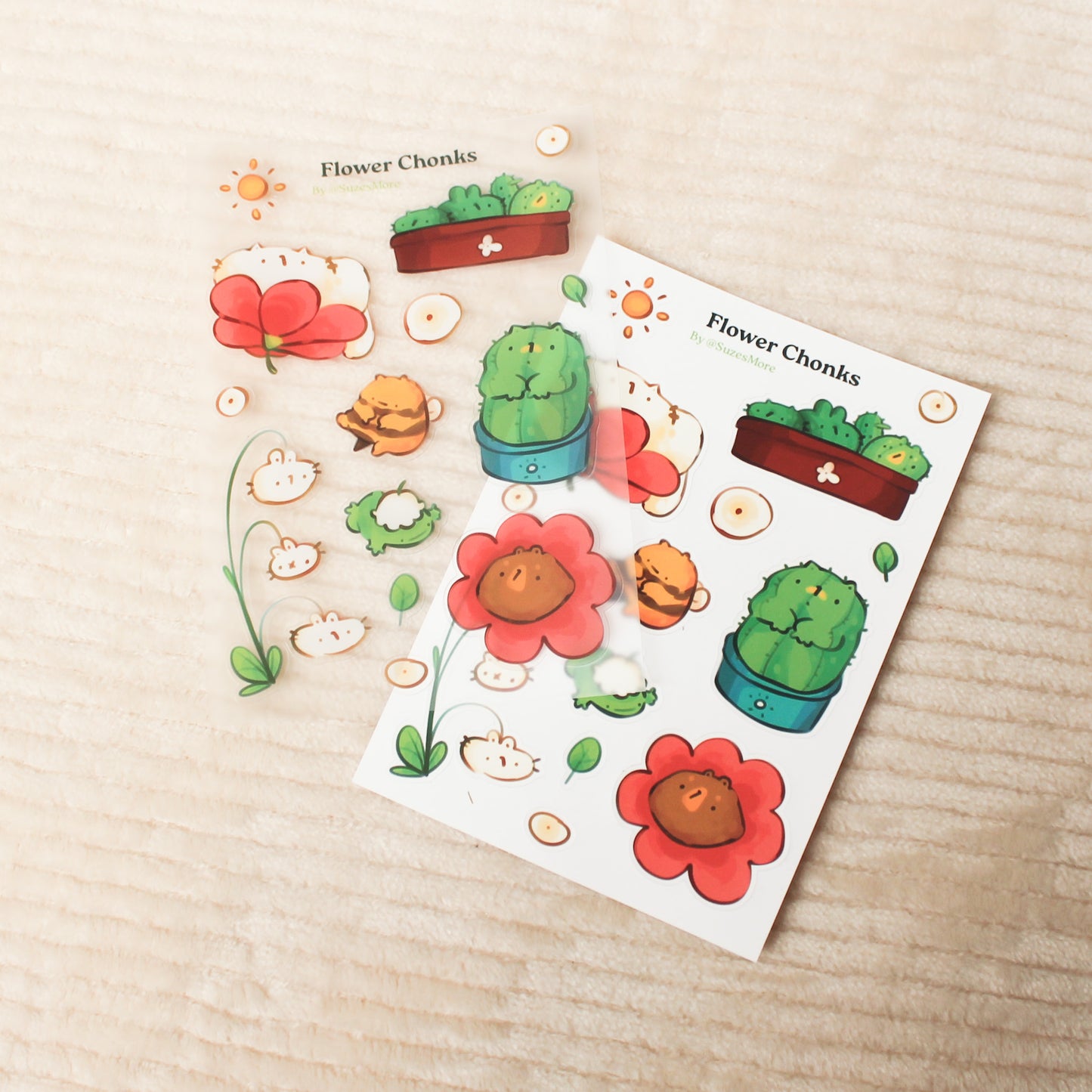 Flower Chonks Stickersheet