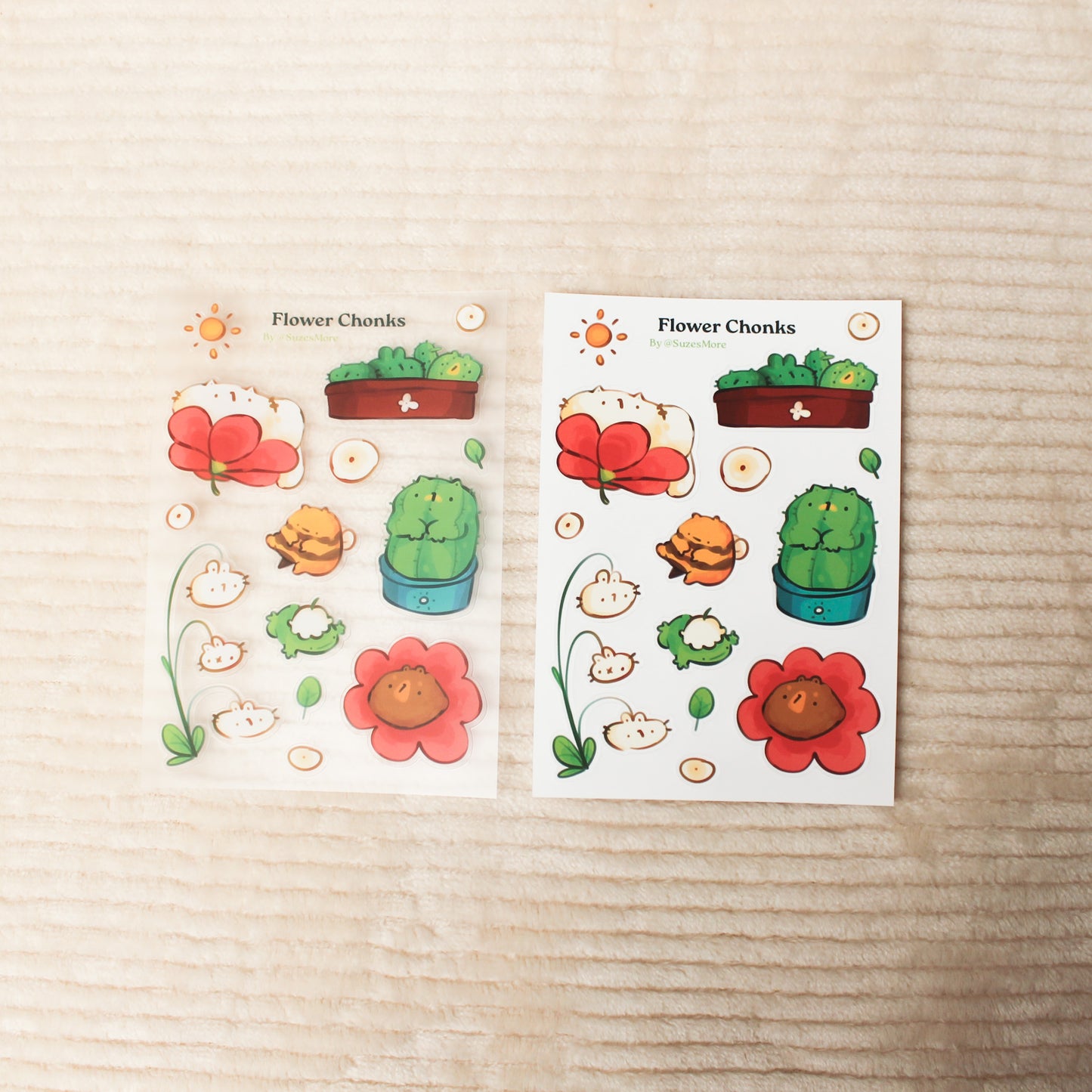 Flower Chonks Stickersheet