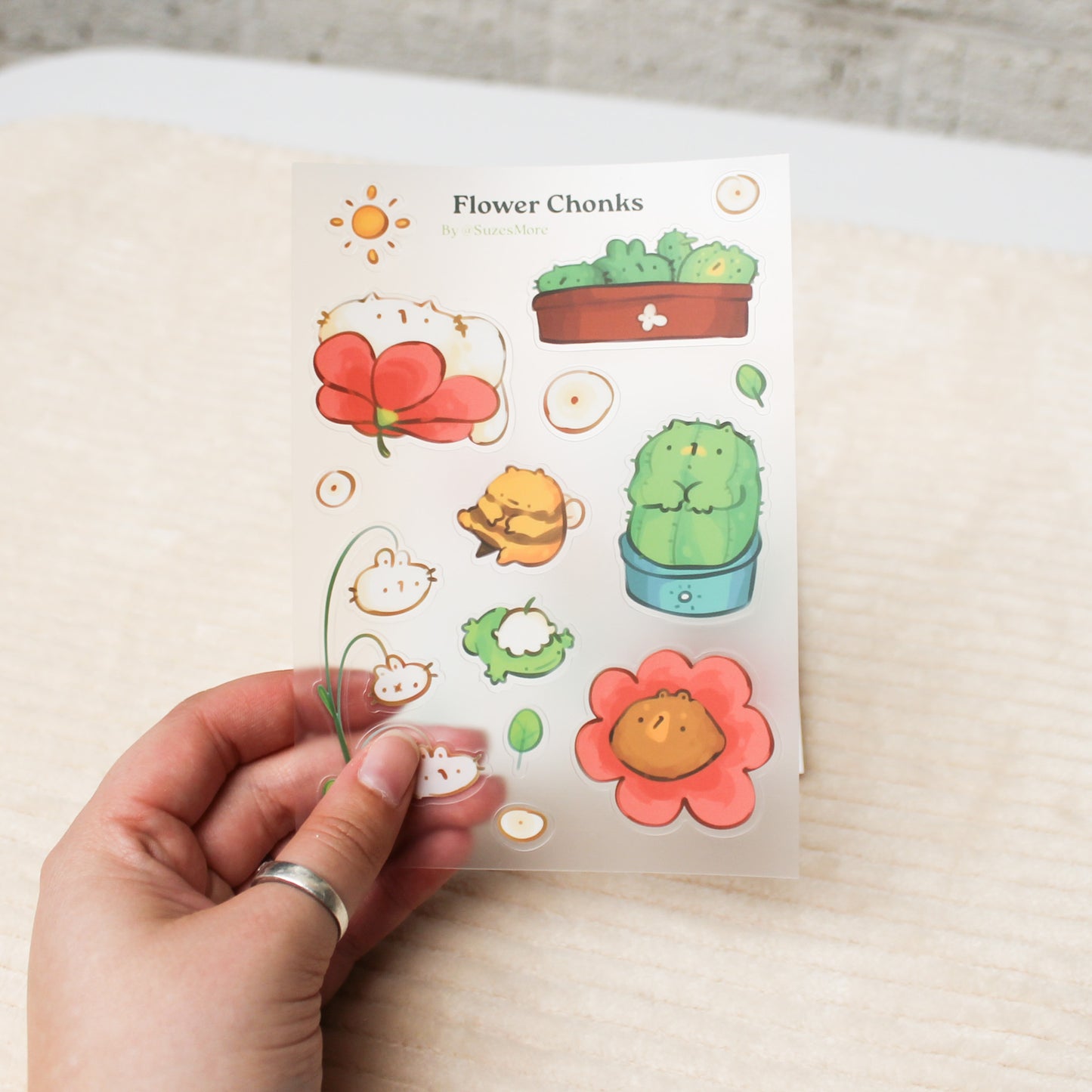 Flower Chonks Stickersheet