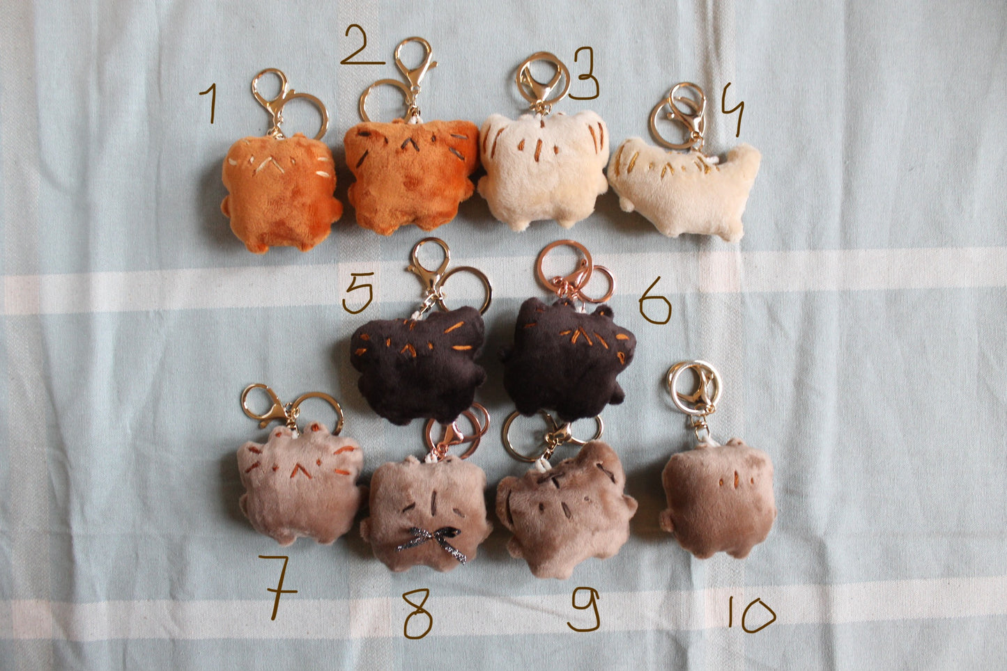 Handmade plush keychain batch 2