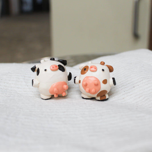 Handmade Chonky cows desk pals