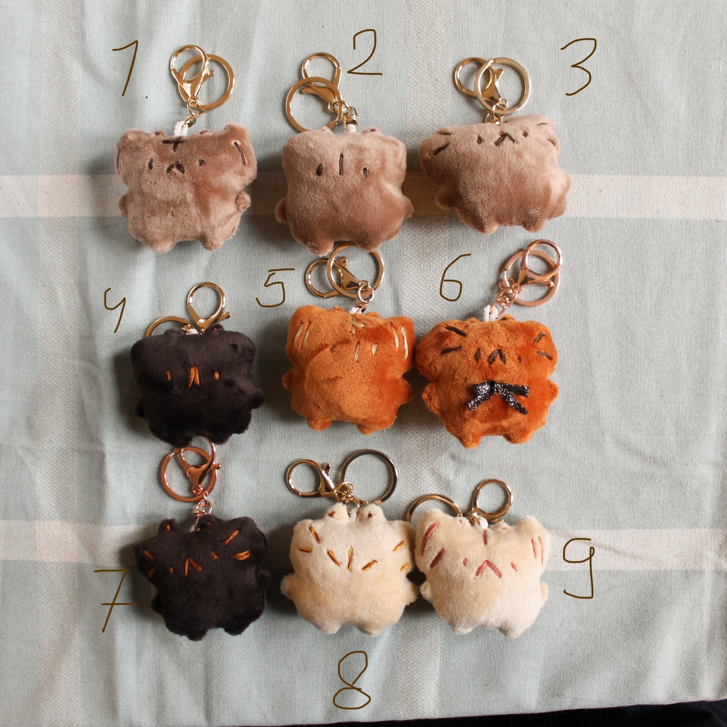 Handmade plush keychain batch 1