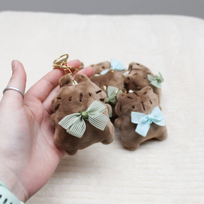 Handmade plush keychain | Brown