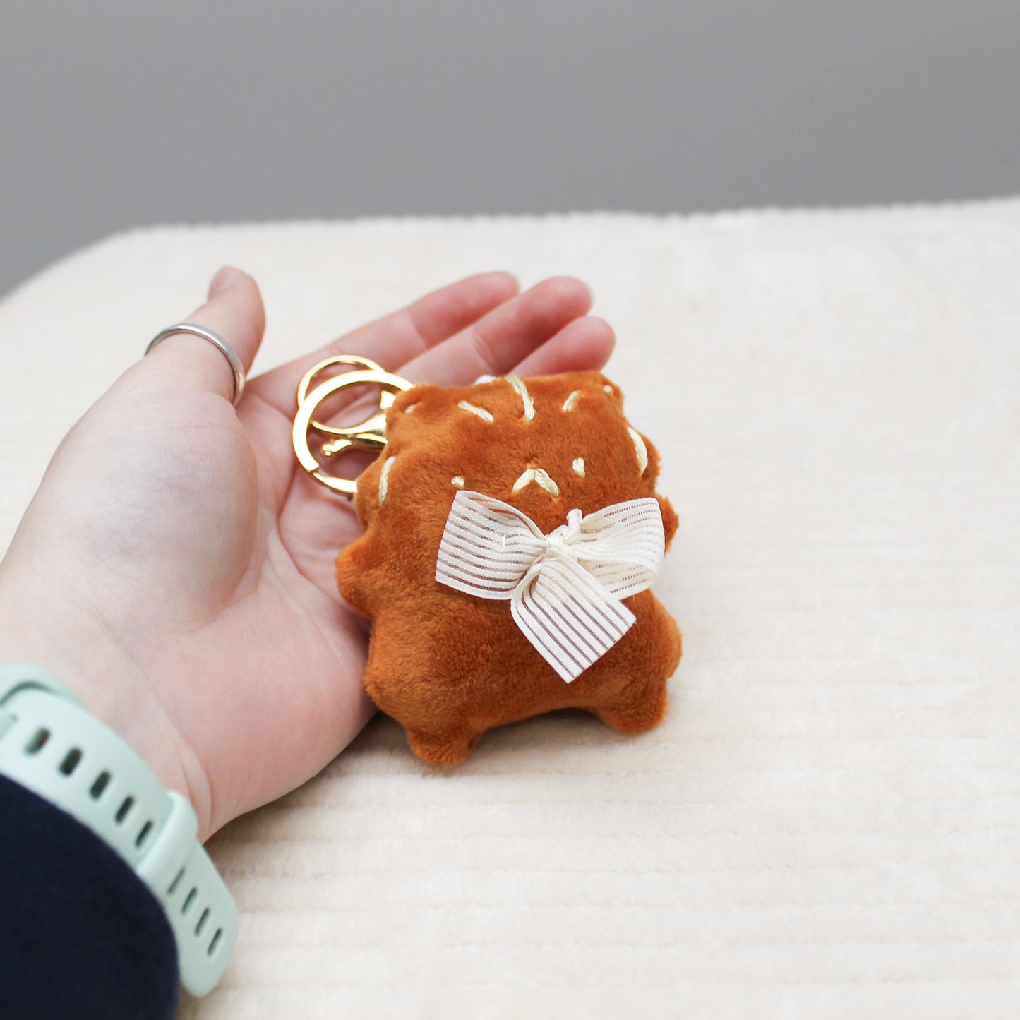 Handmade plush keychain | Red tigers