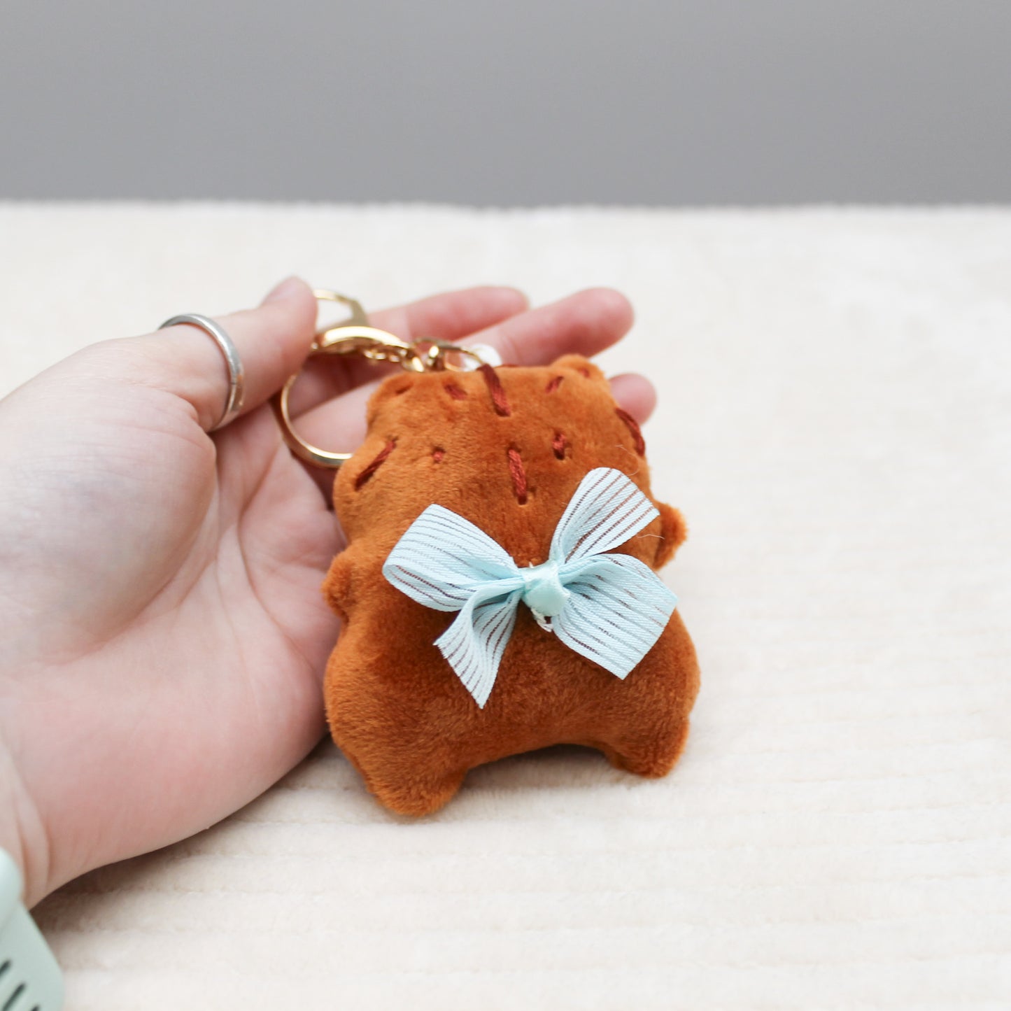 Handmade plush keychain | Red tigers