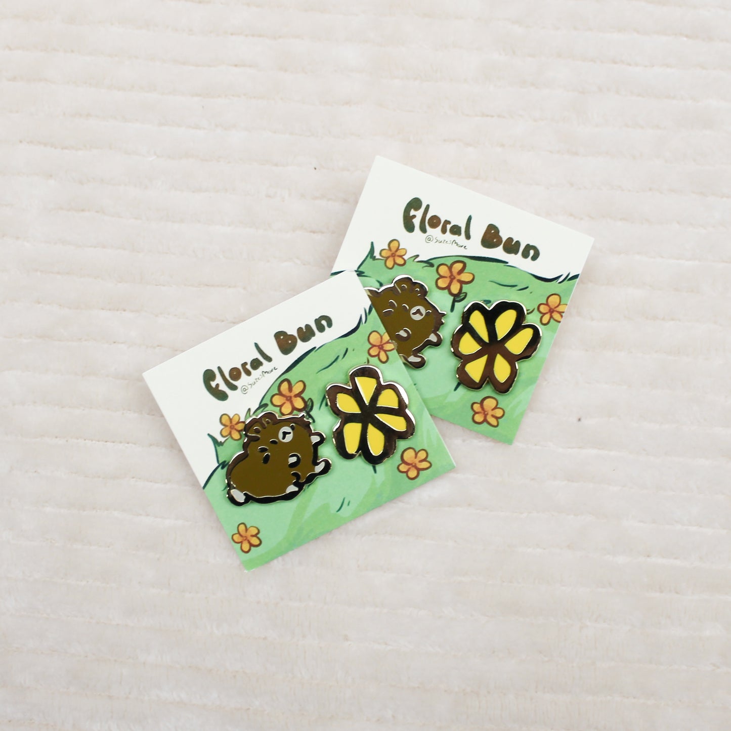 Floral Bun Mini Pin Set