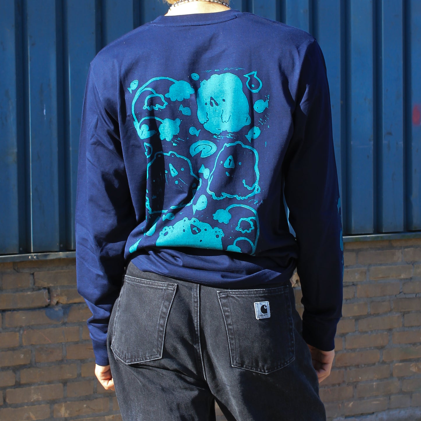 Fishy Bears Longsleeve Shirt | Handprinted