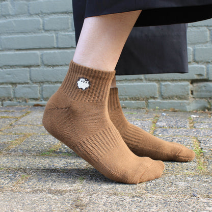Embroidered Kitty Socks
