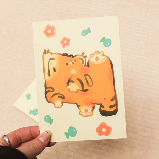 Square tiger print