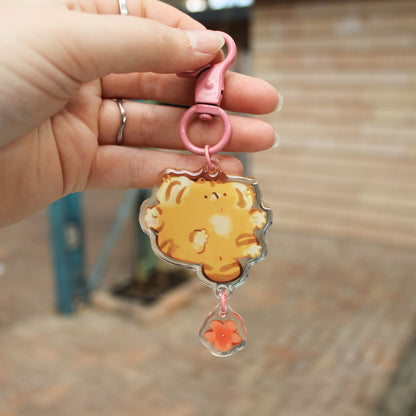 Linked Tiger keychain