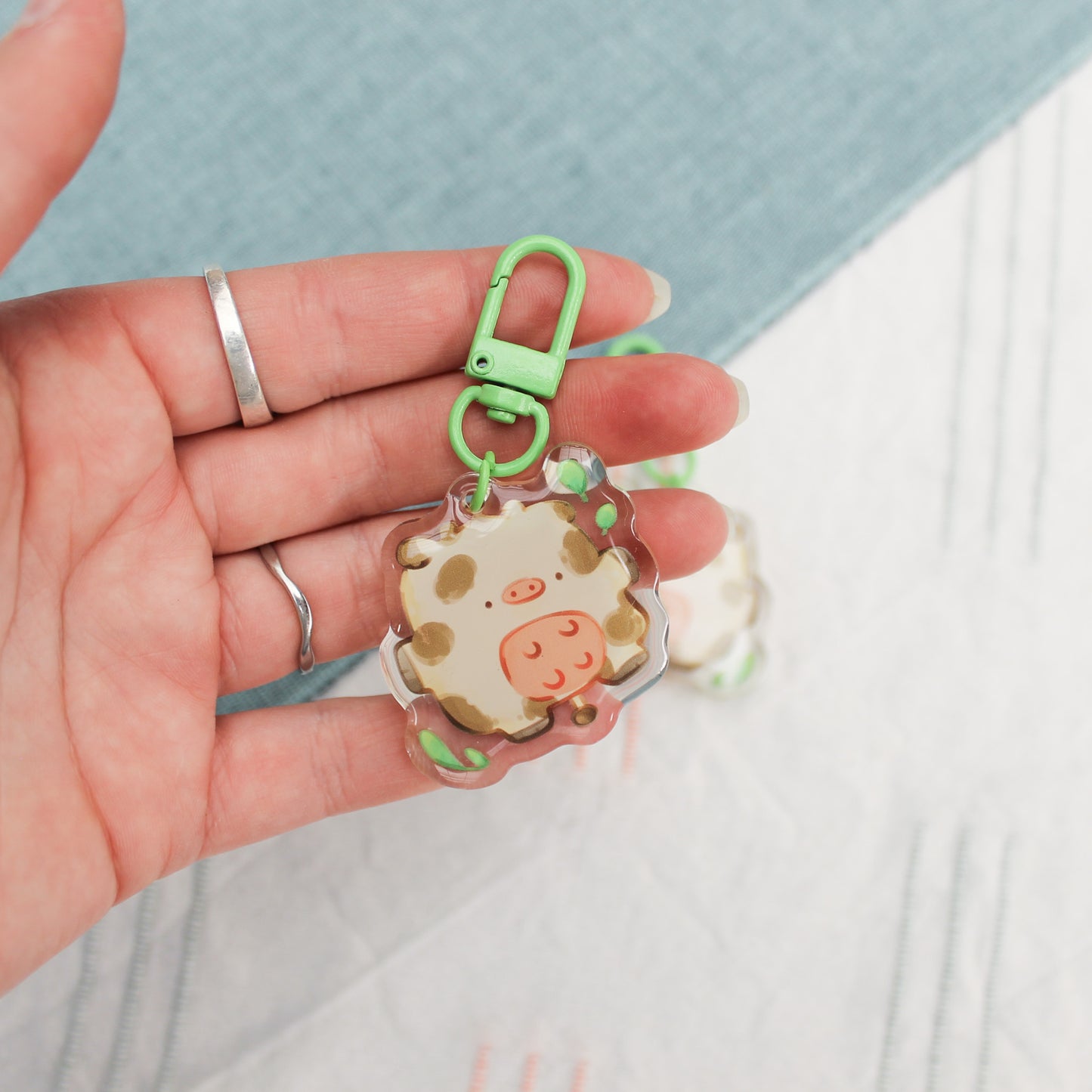 Bronko the Cow Keychain