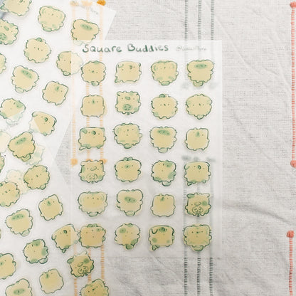 Square Buddies Stickersheet