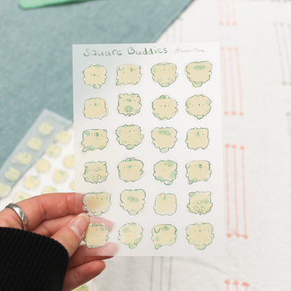Square Buddies Stickersheet