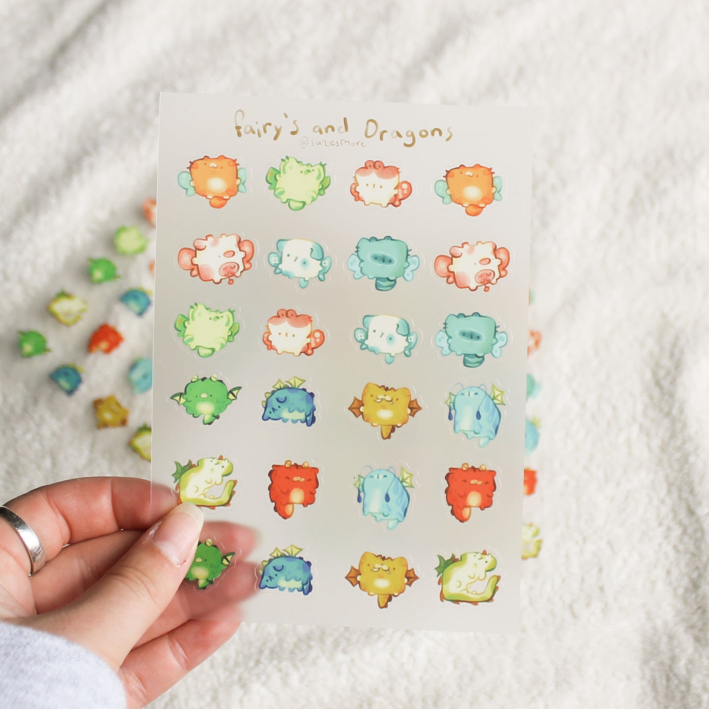 Fairy's and Dragons Stickersheet