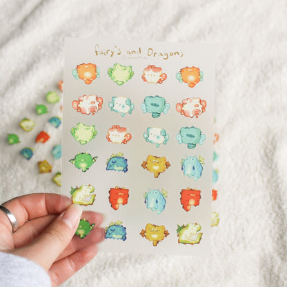 Fairy's and Dragons Stickersheet