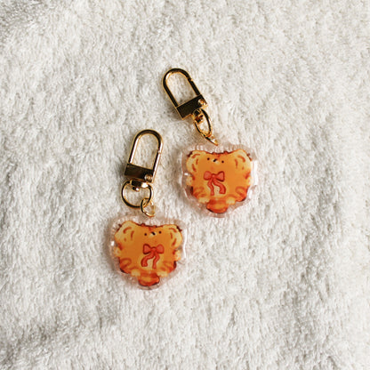 Tiger with a little Bow Keychain