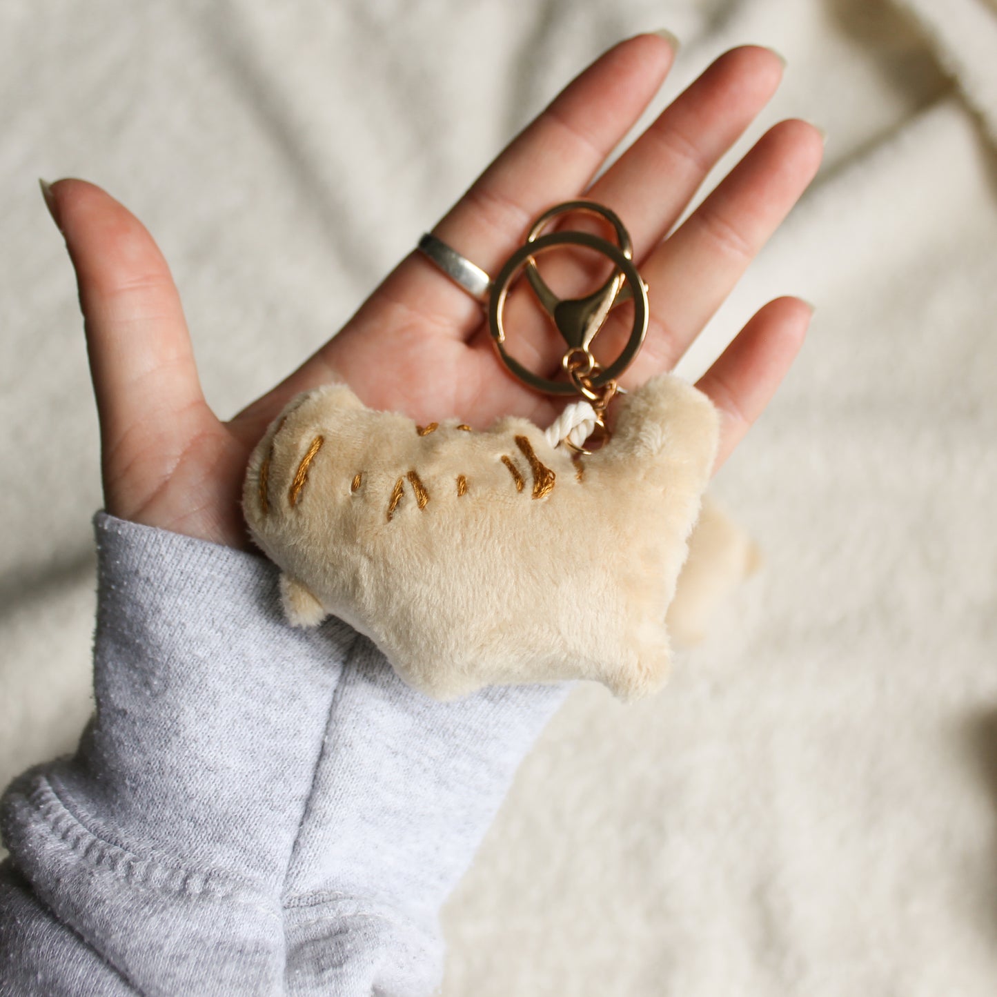 Handmade plush Blondies keychain
