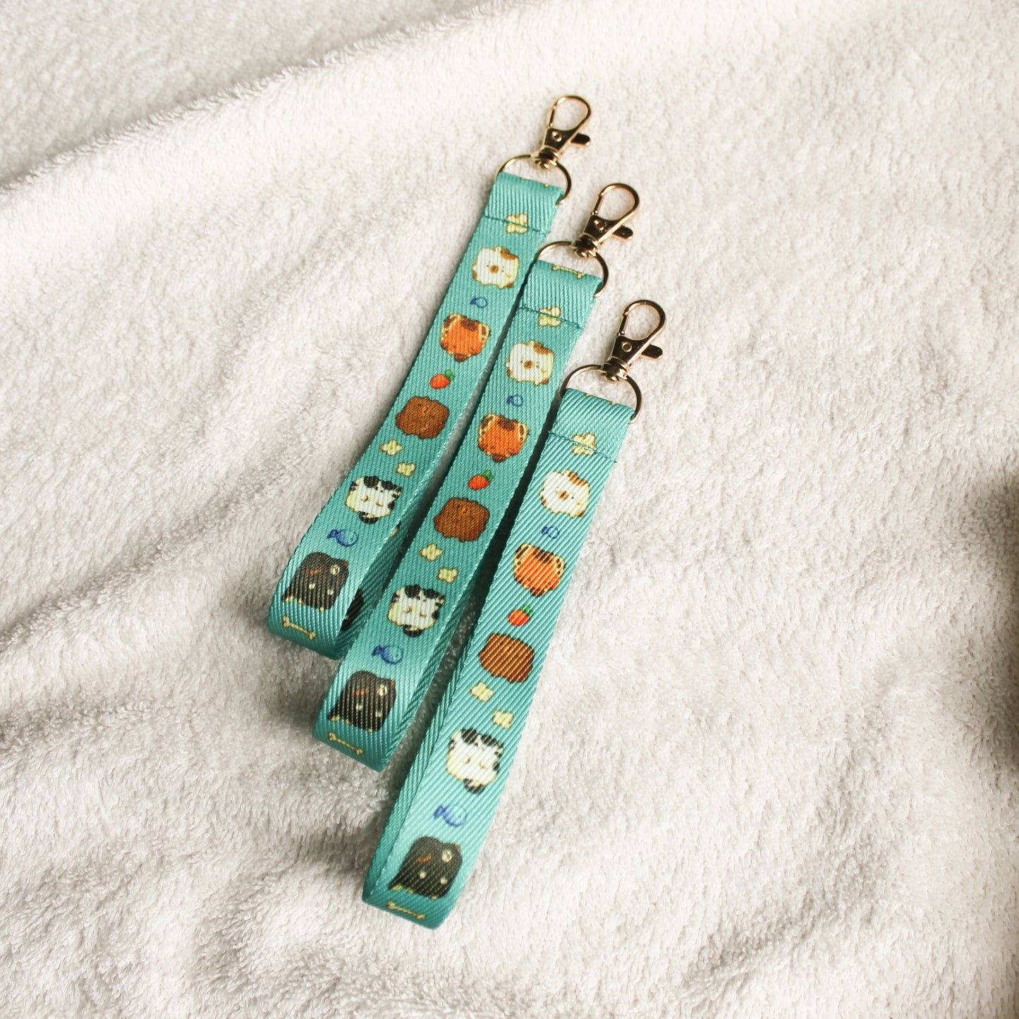 Cozy Blues Wrist Lanyard