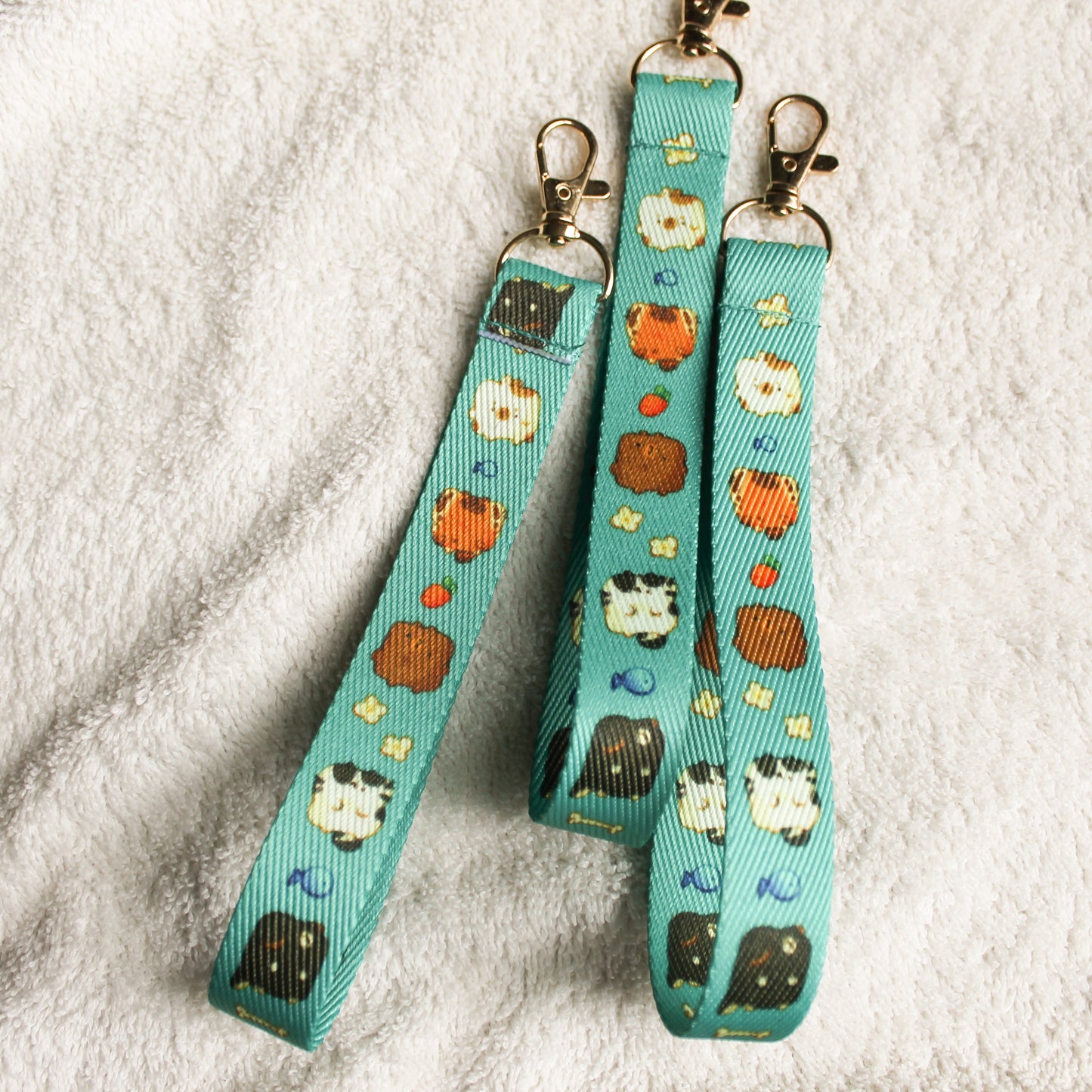 Cozy Blues Wrist Lanyard