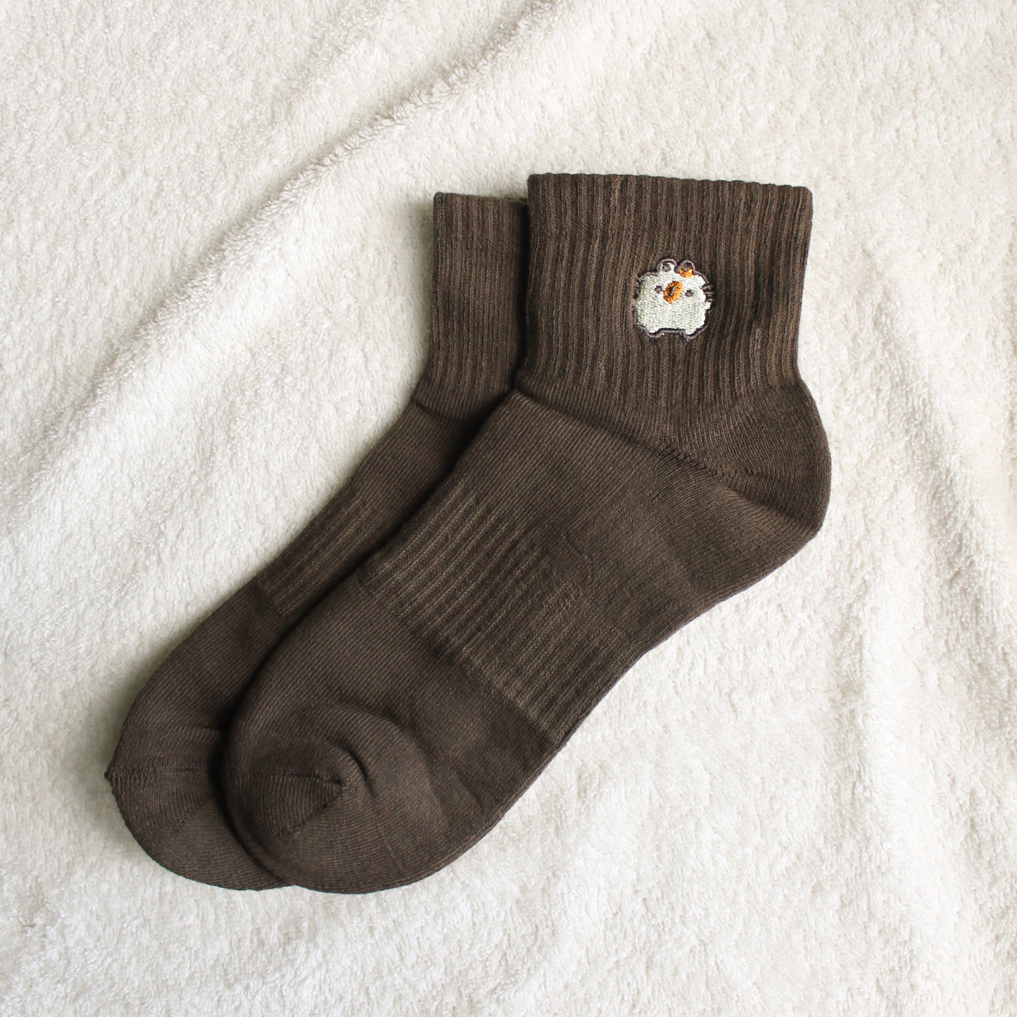 Embroidered Bunny Socks