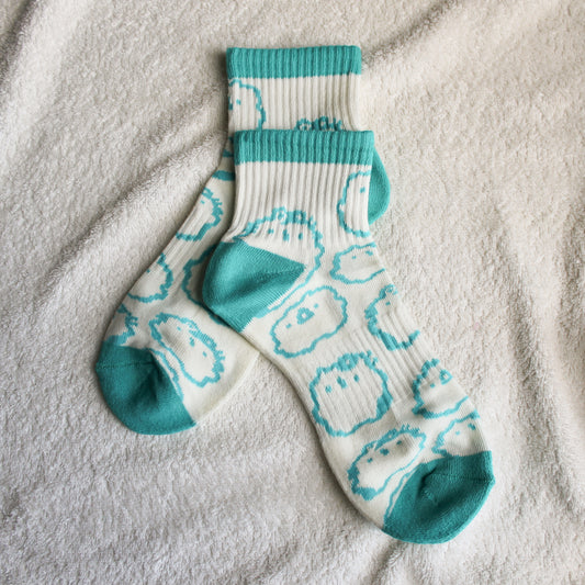 Knitted Blue Socks