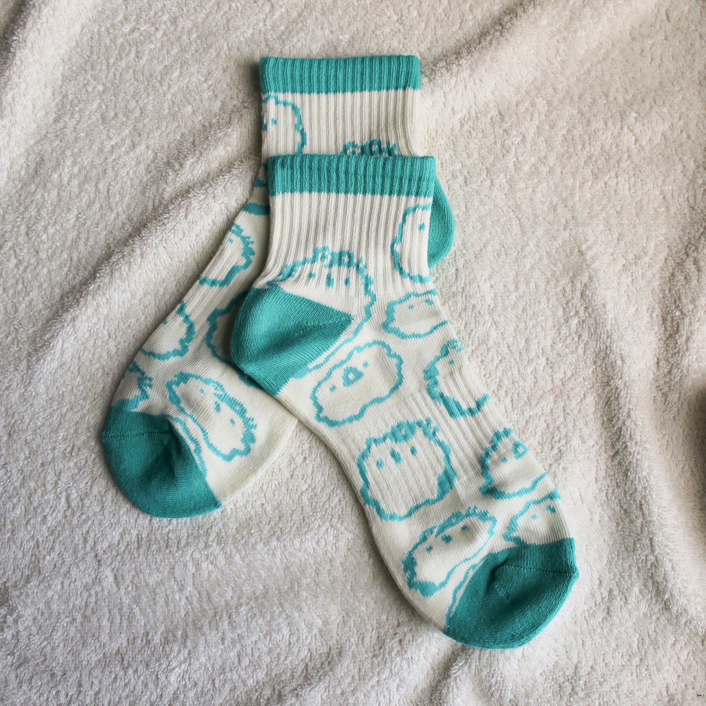 Knitted Blue Socks