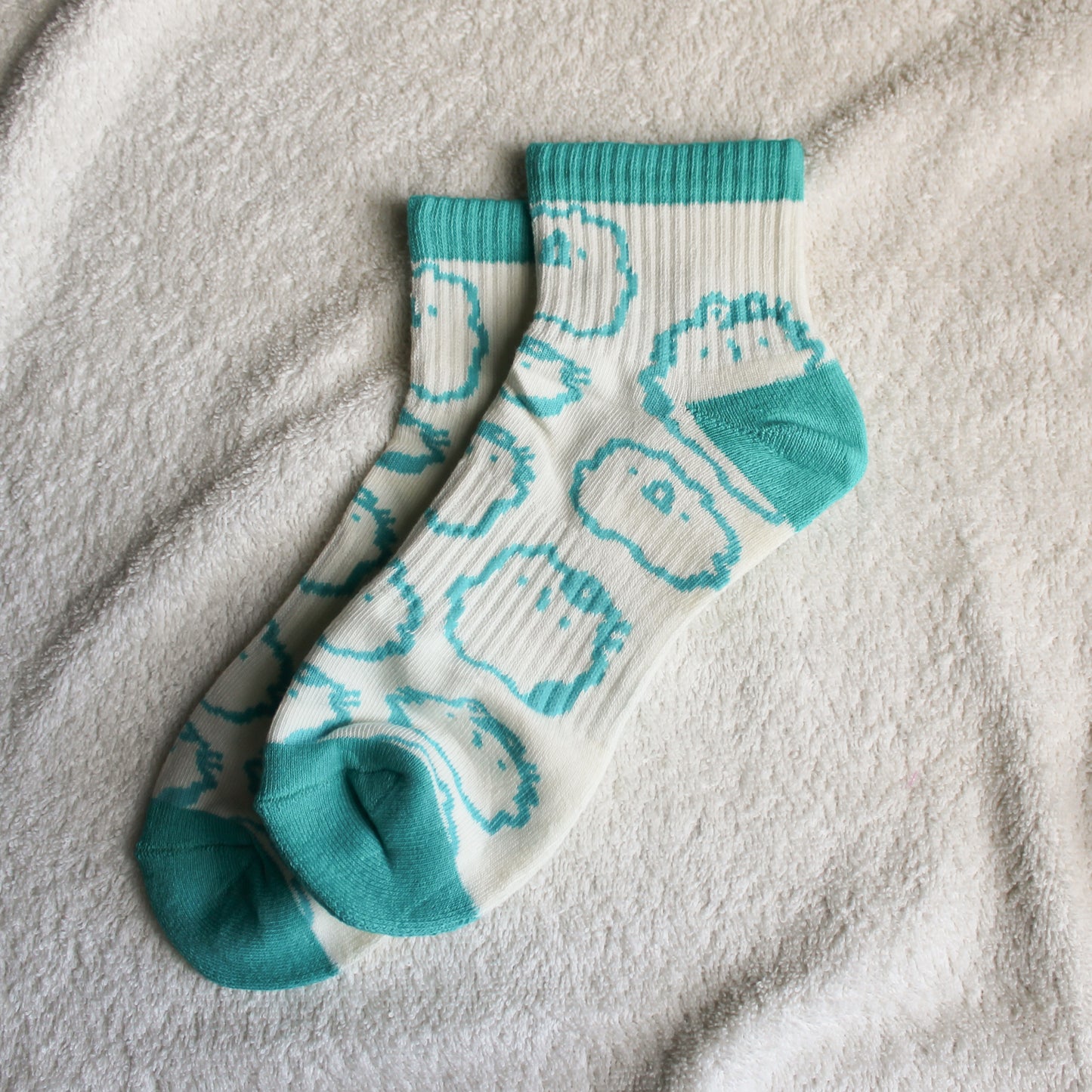 Knitted Blue Socks