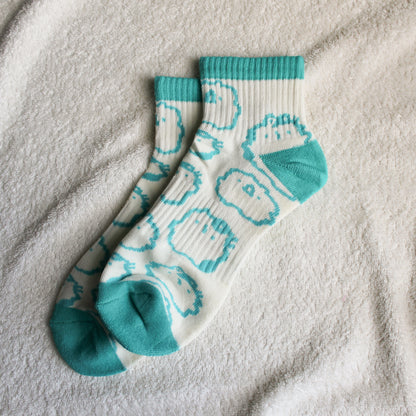 Knitted Blue Socks