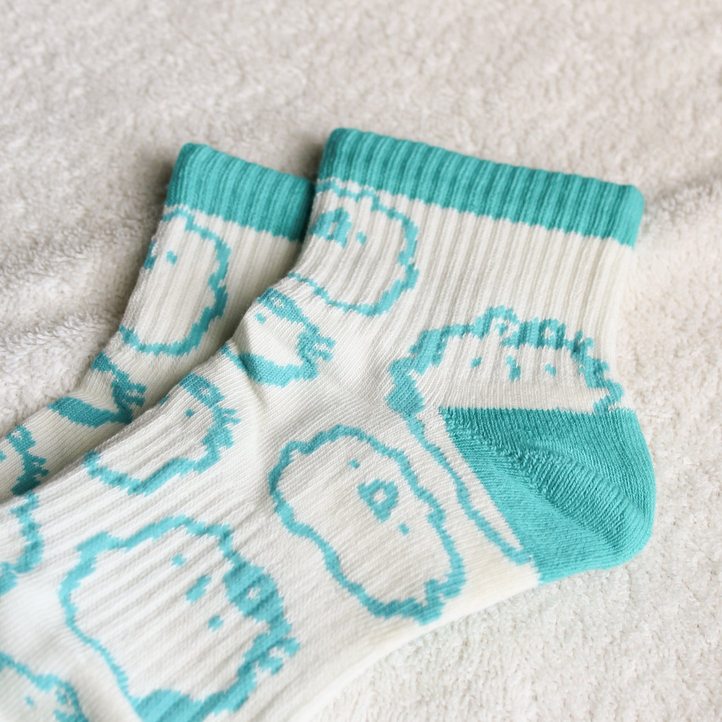 Knitted Blue Socks