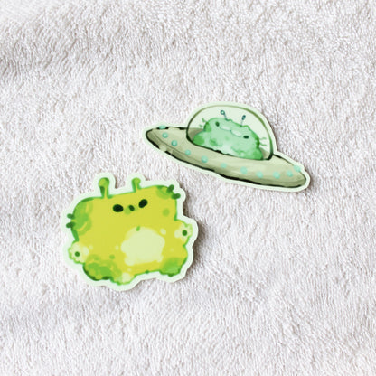 Aliens Glow in the Dark Vinyl Stickers