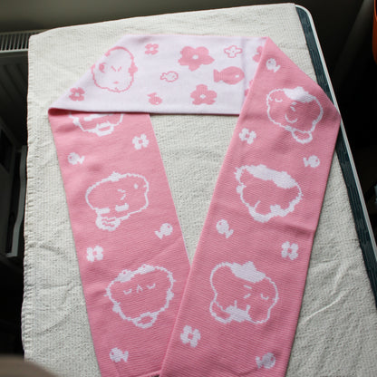Kitties in Pink Scarf