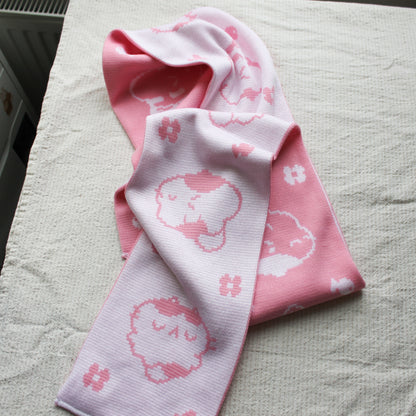 Kitties in Pink Scarf