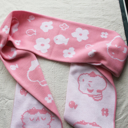 Kitties in Pink Scarf