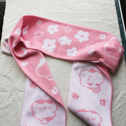 Kitties in Pink Scarf